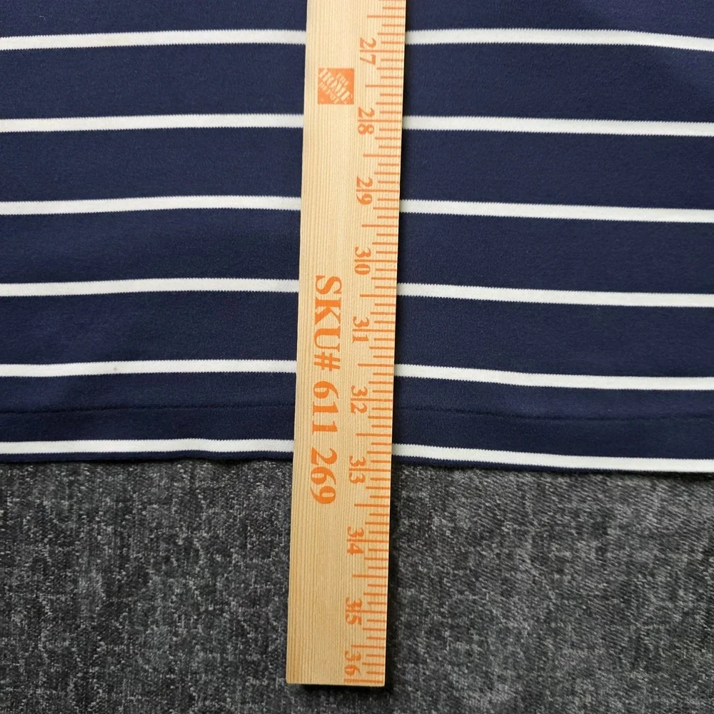 Polo Ralph Lauren T Shirt Mens 4XLT Tall Big Navy Blue White Striped Flesh Pony